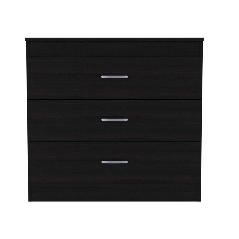 Cómoda Melia Wengue 80x75.7cm De Tres Hileras con Tres Cajones - Cajoneras | Bylmo