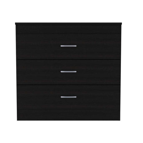 Cómoda Melia Wengue 80x75.7cm De Tres Hileras con Tres Cajones - Cajoneras | Bylmo