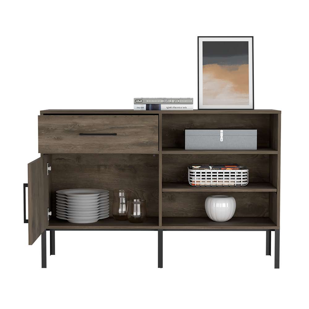 Arrimo Soho Bellota 120 cm con Una Puerta y Un Cajón - Bifes | Bylmo