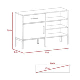 Arrimo Soho Bellota 120 cm con Una Puerta y Un Cajón - Bifes | Bylmo