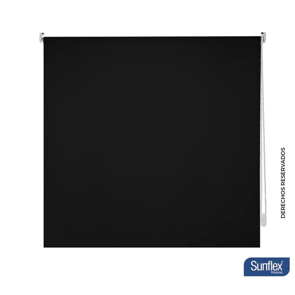 Persiana Blackout Negro 160x180cm Fondo Entero Enrollable - Cortinas | Bylmo