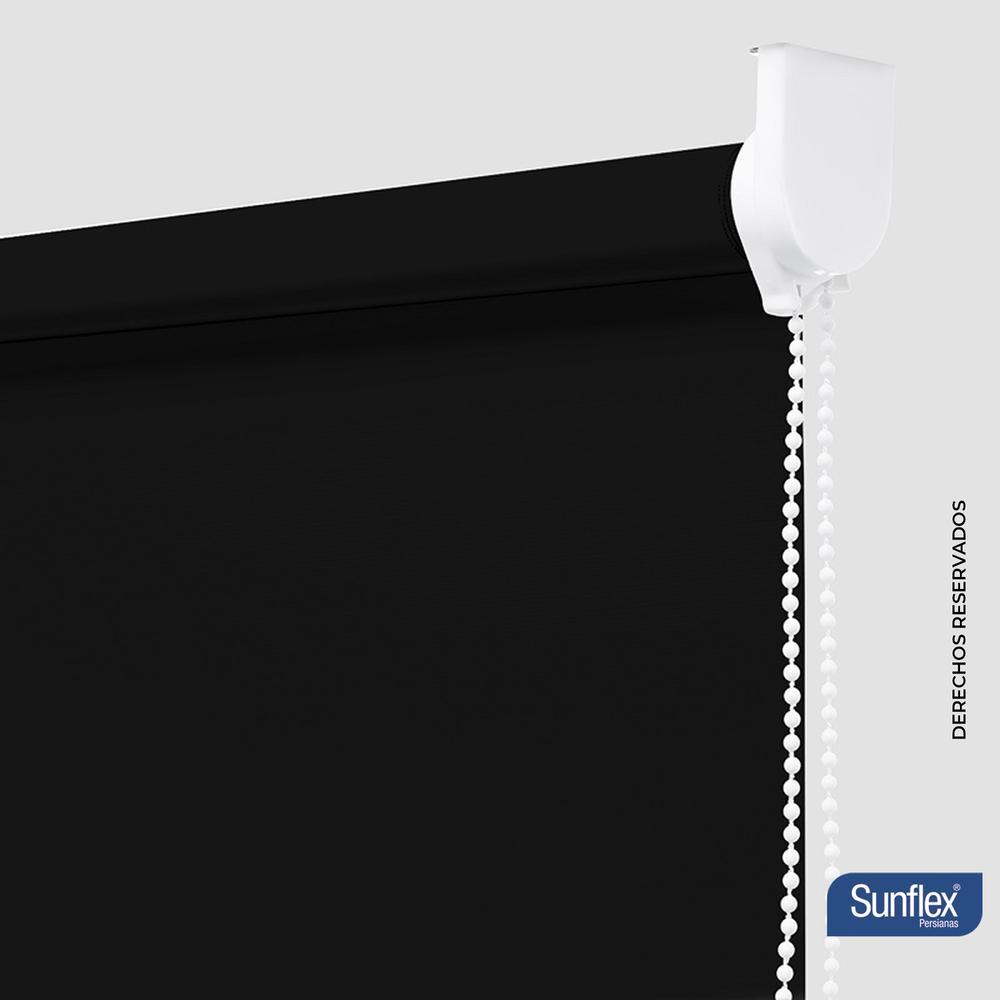 Persiana Blackout Negro 180x180cm Fondo Entero Enrollable - Cortinas | Bylmo