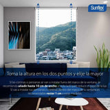 Persiana Blackout Negro 180x180cm Fondo Entero Enrollable - Cortinas | Bylmo