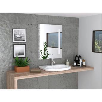 Espejo de Baño Bari Plateado 60x80cm Rectangular - Espejos de Baño | Bylmo