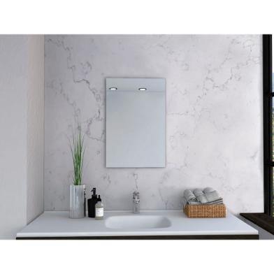 Espejo de Baño Bolonia Plateado 40x60cm Rectangular con Biselado - Espejos de Baño | Bylmo