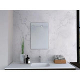 Espejo de Baño Bolonia Plateado 40x60cm Rectangular con Biselado - Espejos de Baño | Bylmo