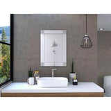 Espejo de Baño Genova Plateado 50x70cm Rectangular con Biselado - Espejos de Baño | Bylmo