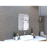 Espejo de Baño Genova Plateado 50x70cm Rectangular con Biselado - Espejos de Baño | Bylmo