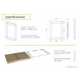 Espejo de Baño Genova Plateado 50x70cm Rectangular con Biselado - Espejos de Baño | Bylmo