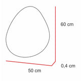Set x 3 Espejos Gotas Plateado 40x40cm Asimetrico sin Marco - Espejos Decorativos | Bylmo