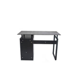 Escritorio Millau Negro 110 cm con Cajón y Entrepaños - Escritorios y Archivadores | Bylmo