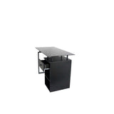 Escritorio Millau Negro 110 cm con Cajón y Entrepaños - Escritorios y Archivadores | Bylmo