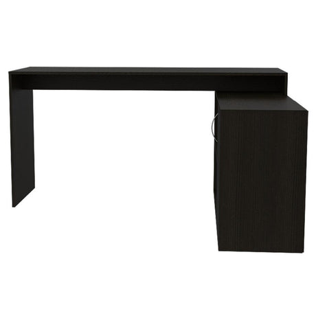 Escritorio en L Axis Wengue 151.5x76.5cm sin Cajones y con Organizador de Libros - Escritorios y Archivadores | Bylmo