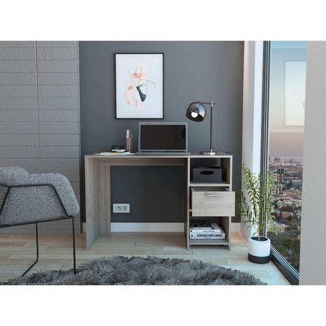 Escritorio Omma Bardolino 110 cm con Cajón y Entrepaños - Escritorios y Archivadores | Bylmo