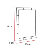 Espejo de Baño Turin Plateado 53x71cm Rectangular con Biselado - Espejos de Baño | Bylmo