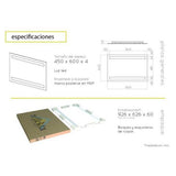 Espejo de Baño Udine Plateado 90x60cm Rectangular con Biselado - Espejos de Baño | Bylmo