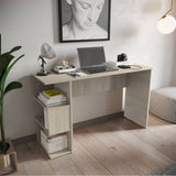 Escritorio Buriti Ceniza 120.9x73cm sin Cajones y con Organizador de Libros - Escritorios | Bylmo