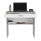 Escritorio 80 Blanco 80 cm con Cajón y Entrepaño - Escritorios y Archivadores | Bylmo