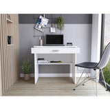 Escritorio 80 Blanco 80 cm con Cajón y Entrepaño - Escritorios y Archivadores | Bylmo