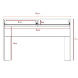 Escritorio Acre Caramelo 120 cm con Cajones - Escritorios y Archivadores | Bylmo