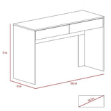 Escritorio Acre Caramelo 120 cm con Cajones - Escritorios y Archivadores | Bylmo