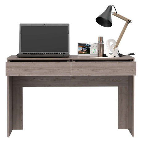 Escritorio Acre Ceniza 120x76cm Con Dos Cajones - Escritorios | Bylmo