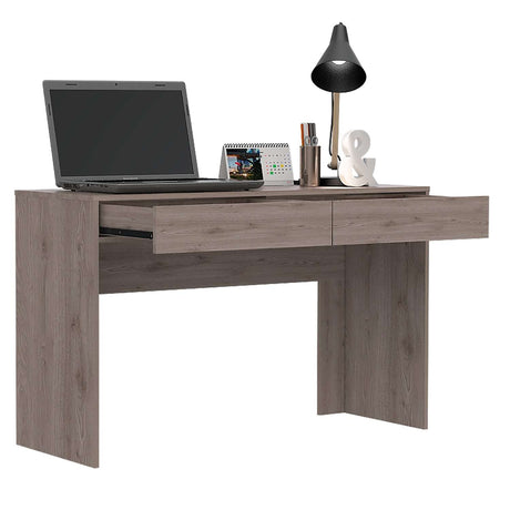 Escritorio Acre Ceniza 120x76cm Con Dos Cajones - Escritorios | Bylmo