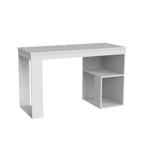 Escritorio Astana Blanco 120 cm con Entrepaños - Escritorios y Archivadores | Bylmo