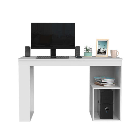 Escritorio Astana Blanco 120 cm con Entrepaños - Escritorios y Archivadores | Bylmo