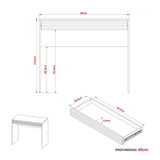Escritorio Asunción Negro 90x74.5cm Con Un Cajón - Escritorios y Archivadores | Bylmo