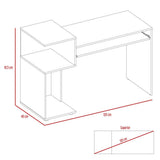 Escritorio Balmoral Wengue 120 cm con Entrepaños - Escritorios y Archivadores | Bylmo