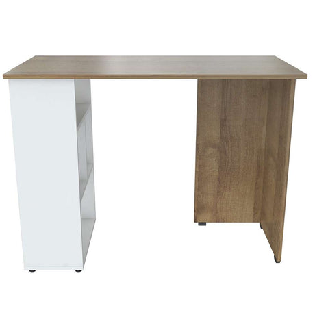 Escritorio ES9903 Amaretto 100x75cm sin Cajones y con Organizador de Libros - Oficina | Bylmo