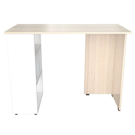 Escritorio ES9903 Arena 100x75cm sin Cajones y con Organizador de Libros - Oficina | Bylmo