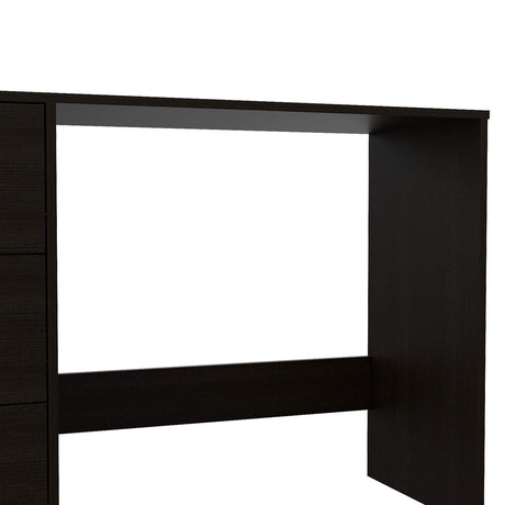 Escritorio Blick Wengue 121 cm con Tres Cajones - Escritorios | Bylmo