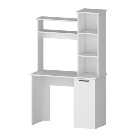 Escritorio Carson Blanco 99 cm con Biblioteca y una Puerta - Escritorios | Bylmo