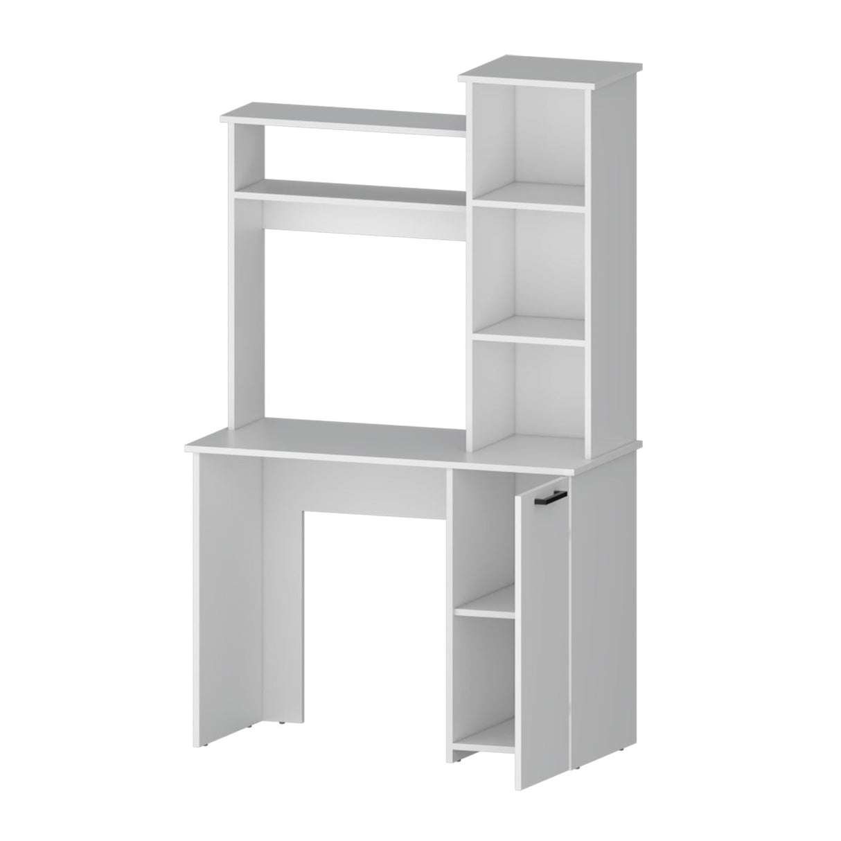 Escritorio Carson Blanco 99 cm con Biblioteca y una Puerta - Escritorios | Bylmo