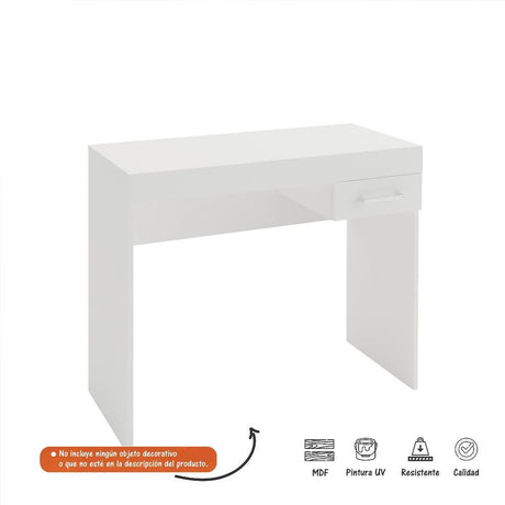Escritorio Cooler Blanco 91x74cm Con Un Cajón - Escritorios y Archivadores | Bylmo