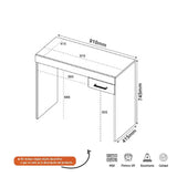 Escritorio Cooler Blanco 91x74cm Con Un Cajón - Escritorios y Archivadores | Bylmo