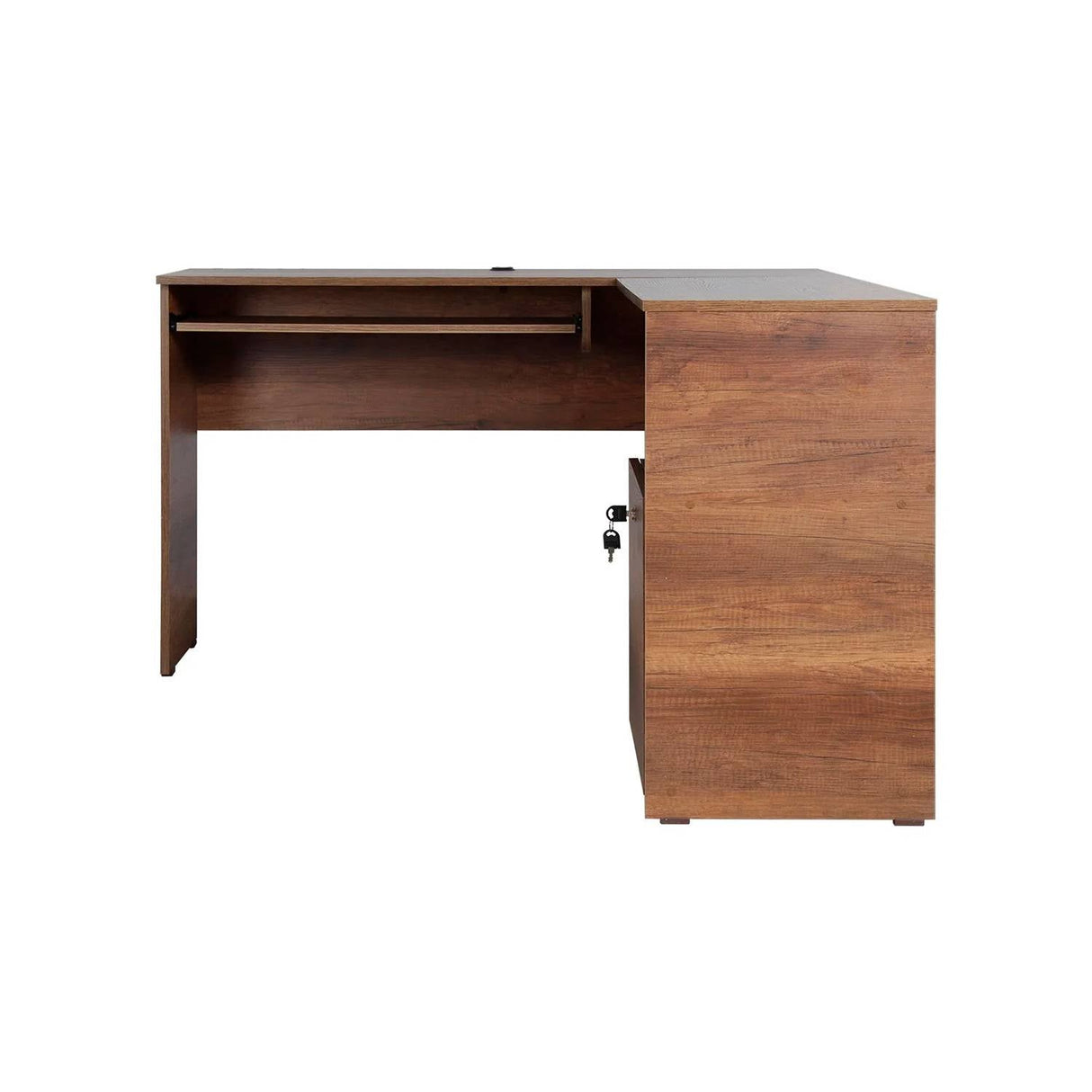 Escritorio en L Lisse Caramelo 120.9x73cm sin Cajones - Escritorios | Bylmo