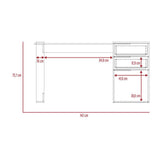 Escritorio Hannover Duna 142 cm con Puerta y Cajones - Escritorios y Archivadores | Bylmo