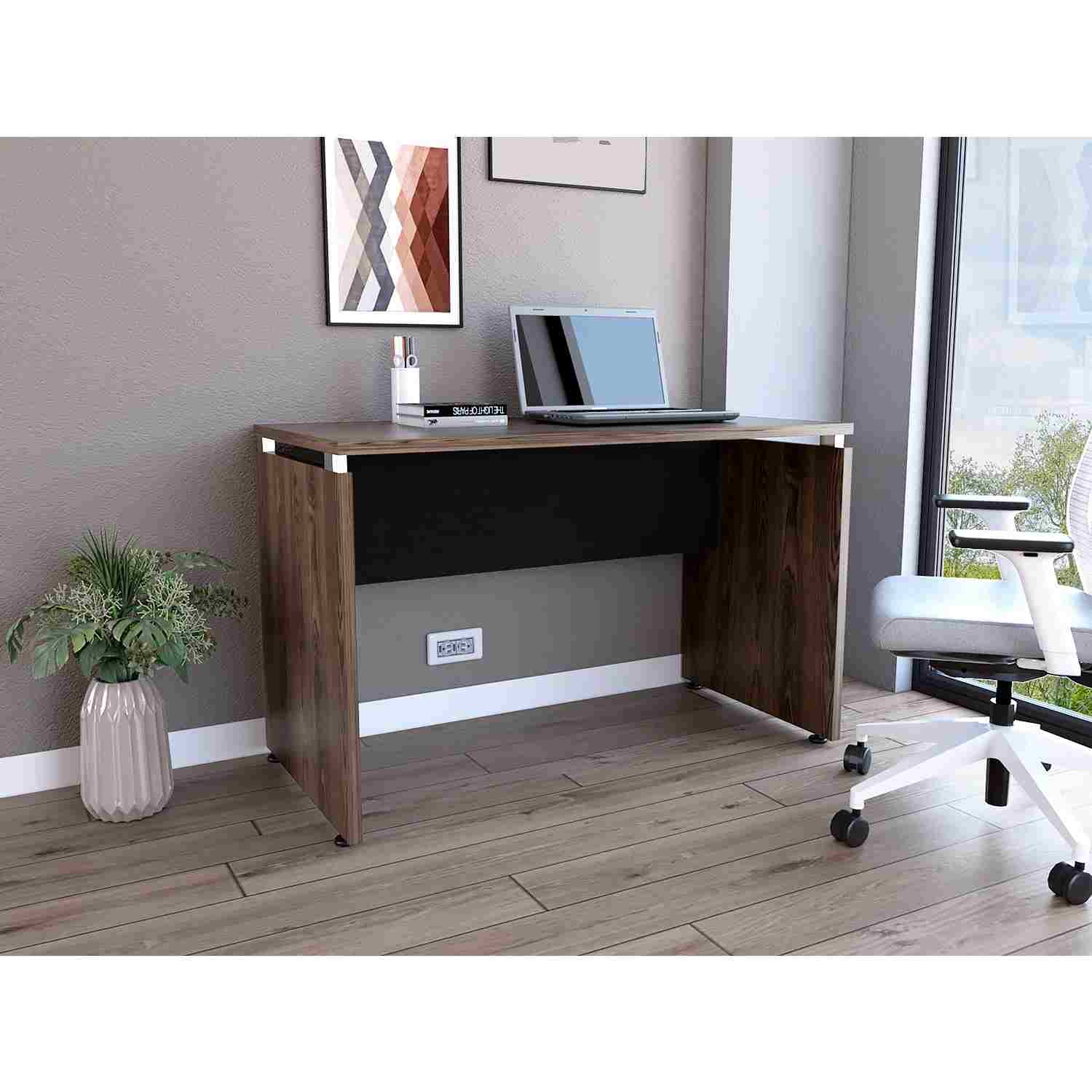 Escritorio Home Office Coñac 120x75cm sin Cajones - Escritorios | Bylmo