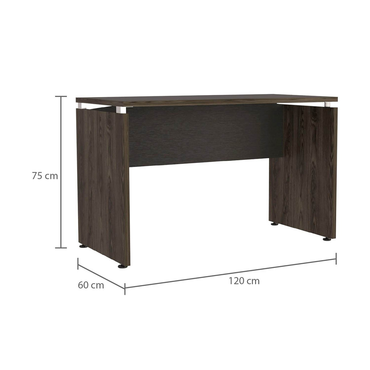 Escritorio Home Office Coñac 120x75cm sin Cajones - Escritorios | Bylmo