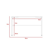 Escritorio Home Office Coñac 120x75cm sin Cajones - Escritorios | Bylmo