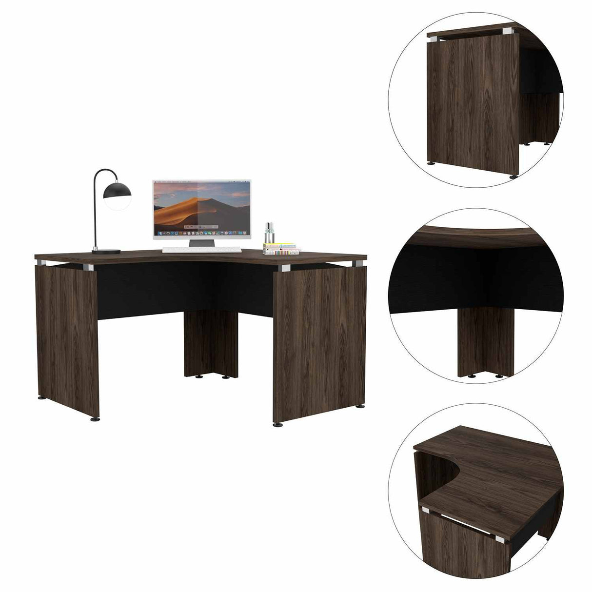 Escritorio Home Office Coñac 120 cm de Diseño Moderno - Escritorios | Bylmo