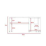 Escritorio en L Home Office Coñac 160 cm Minimalista - Escritorios y Archivadores | Bylmo