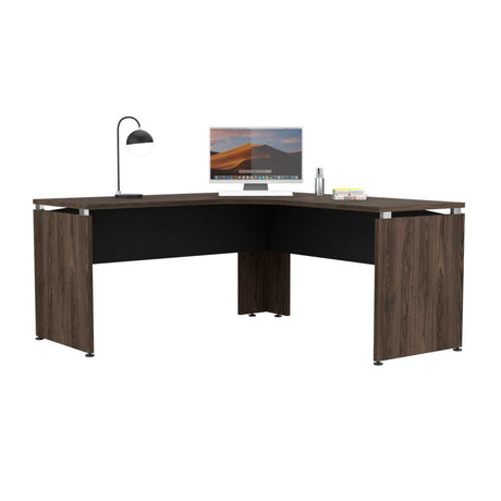 Escritorio en L Home Office Coñac 160x160cm sin Cajones - Escritorios y Archivadores | Bylmo