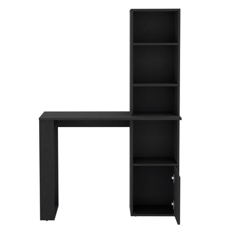 Escritorio Iowa Wengue 99x148cm sin Cajones y con Organizador de Libros - Escritorios | Bylmo
