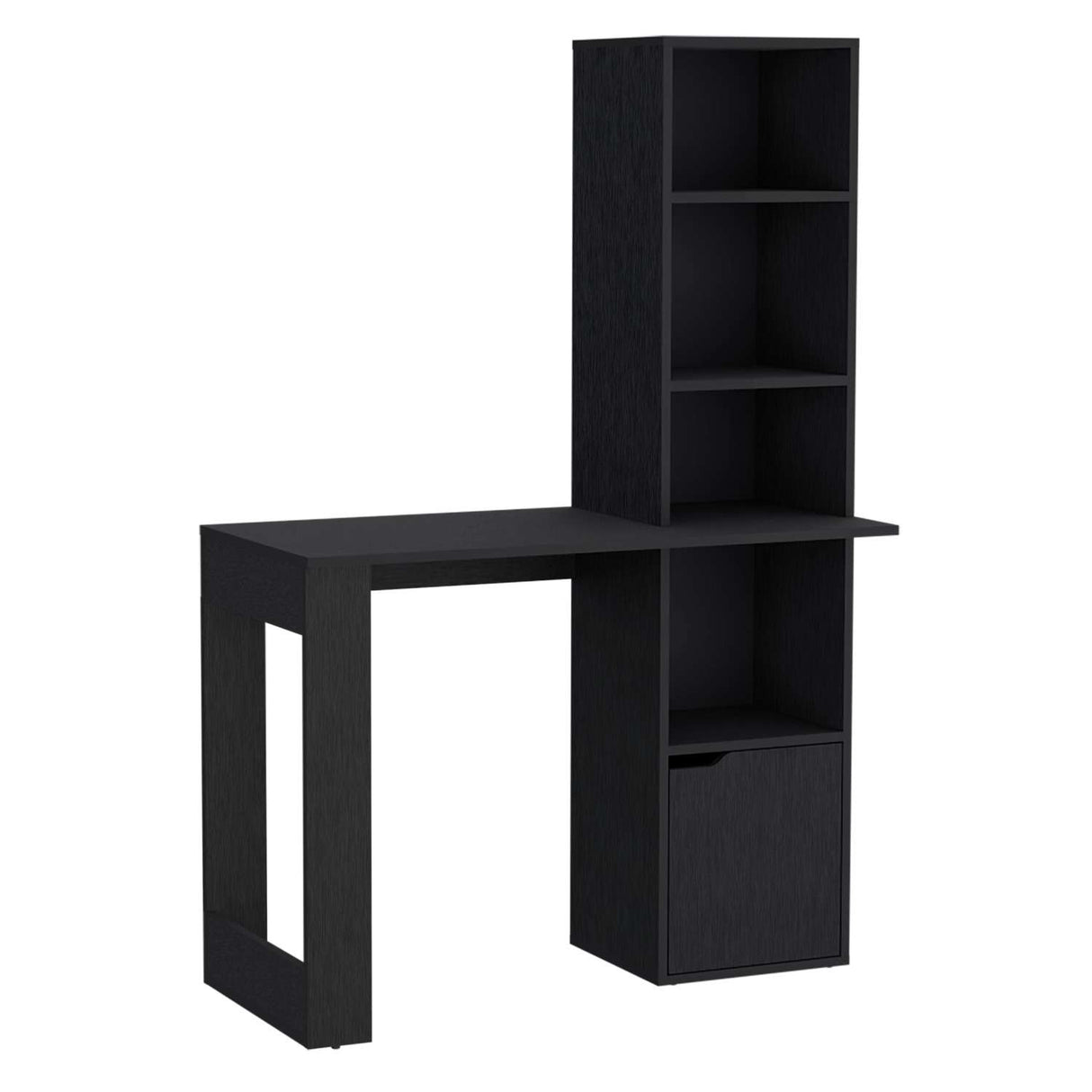 Escritorio Iowa Wengue 99x148cm sin Cajones y con Organizador de Libros - Escritorios | Bylmo