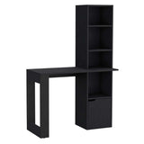 Escritorio Iowa Wengue 99x148cm sin Cajones y con Organizador de Libros - Escritorios | Bylmo