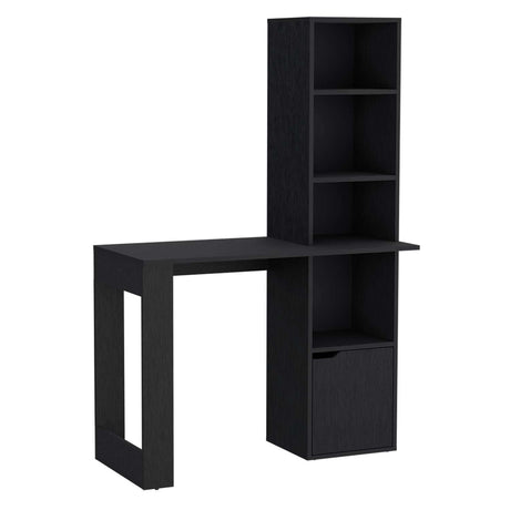 Escritorio Iowa Wengue 99x148cm sin Cajones y con Organizador de Libros - Escritorios | Bylmo